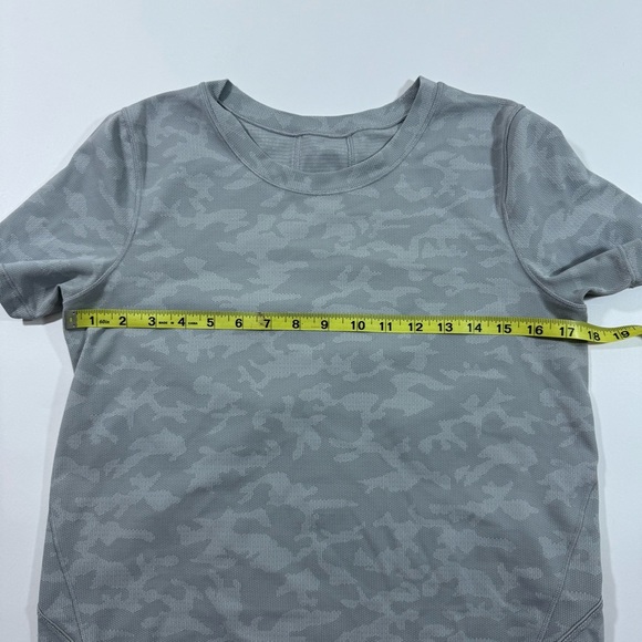 Lululemon Long Distance Short Sleeve Shirt Incognito Camo SSL Silver White - Picture 4 of 5